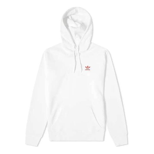 adidas originals Hoodie Embroidered Logo Sports 'White' GD2561