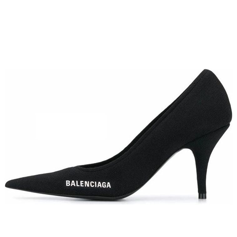 (WMNS) Balenciaga Knife Knit 80mm Pump Heels 'Black' 628602W18021090