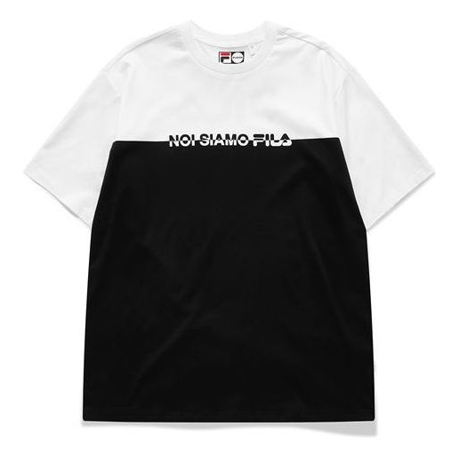 FILA MENS Fusion Multicolor Crew-neck Short Sleeve White T11M121111F-WT