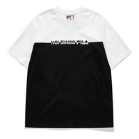 FILA MENS Fusion Multicolor Crew-neck Short Sleeve White T11M121111F-WT