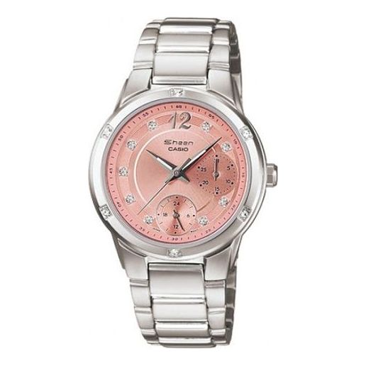 CASIO SHEEN Waterproof Stainless Steel Strap Pink Analog SHN-3017D-4A2DR