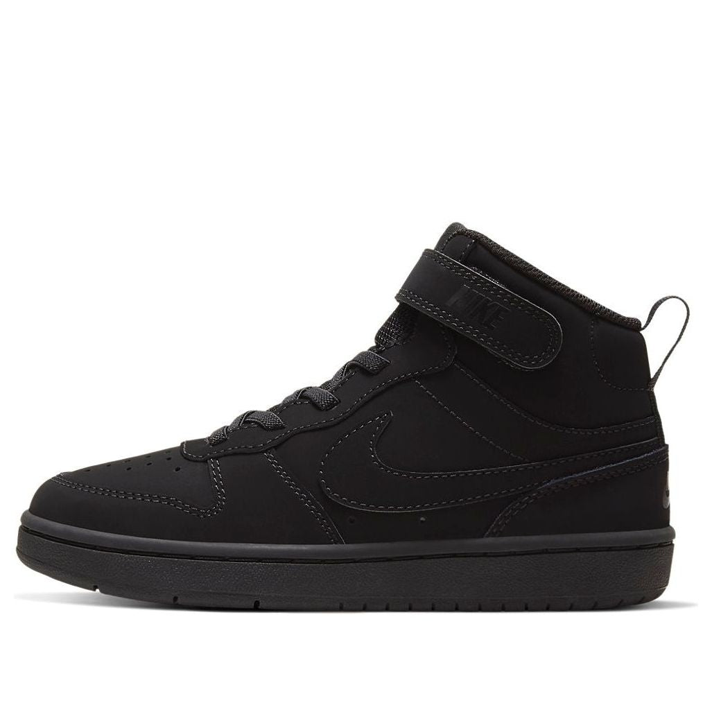 (PS) Nike Court Borough Mid 2 'Triple Black' CW5868-001