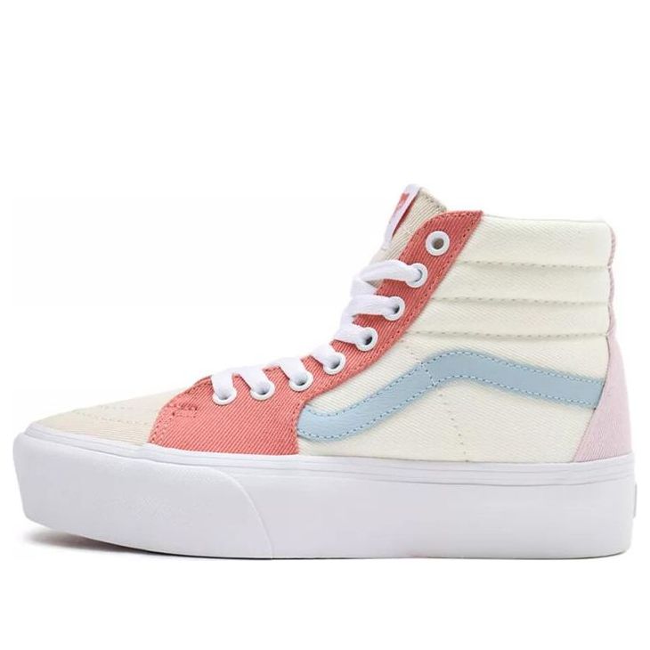 Vans SK8-Hi Platform 2.0 Twill 'Pink Blue' VN0A3TKN9MK