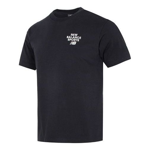 New Balance Logo Print Tee Asia Sizing 'Black' 5ED12093-BK