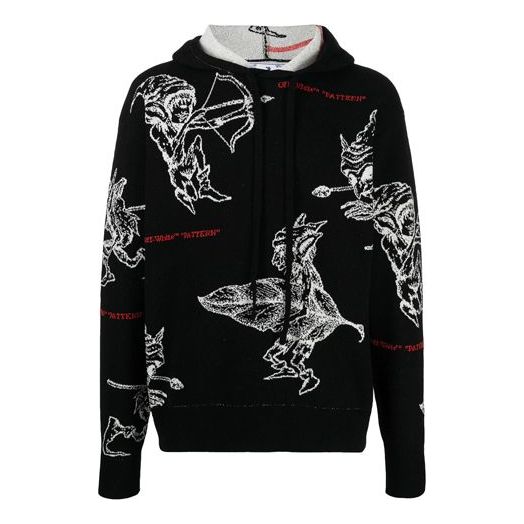 Men's Off-White SS21 Intarsia Knit Black OMHA105R21KNI0011001
