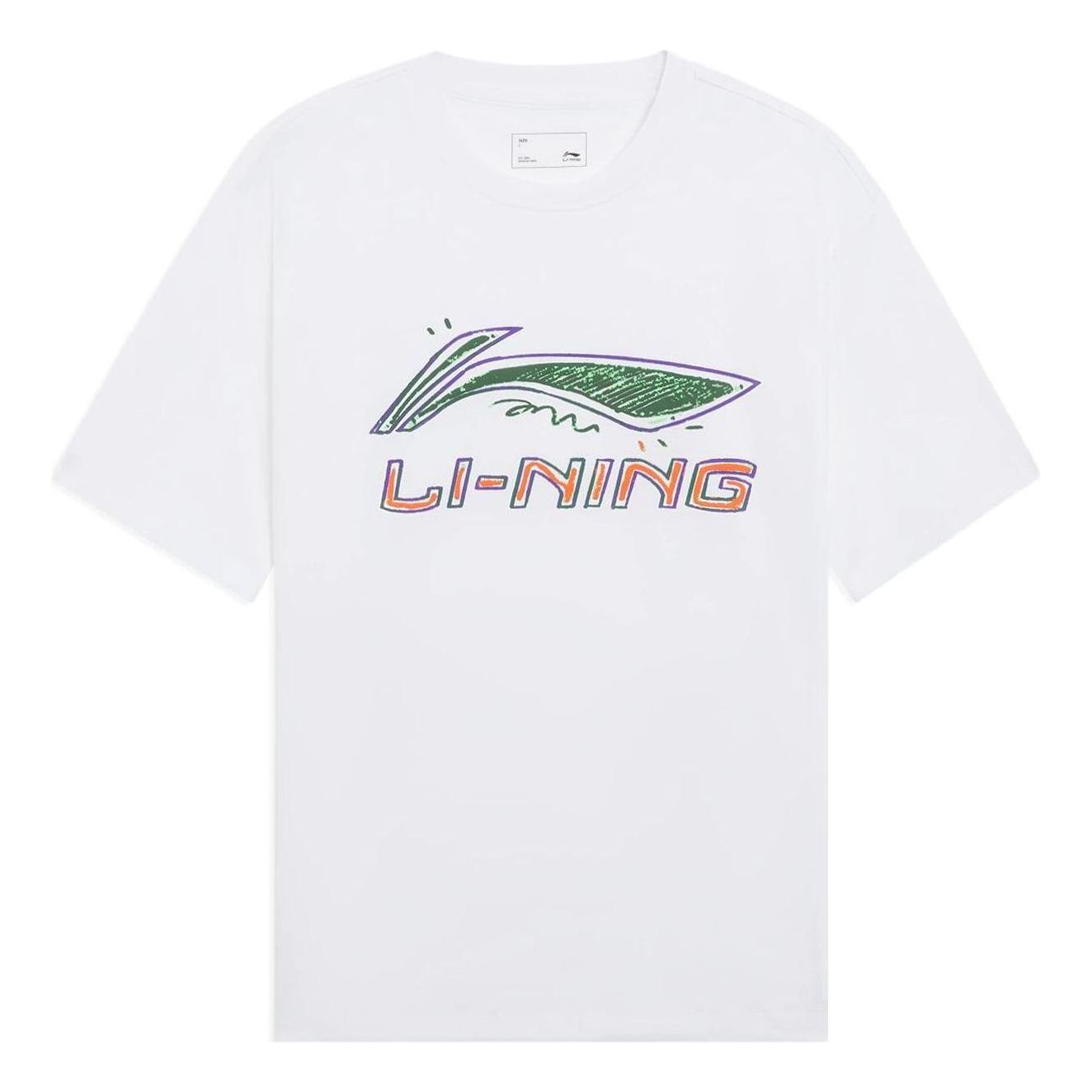 Li-Ning Classic Logo T-shirt 'White' AHSS879-4