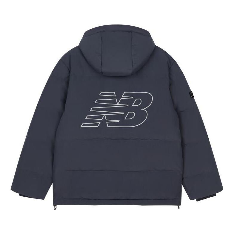 New Balance Logo Puffer Jacket Asia Sizing 'Navy' AMJ33339-ECL