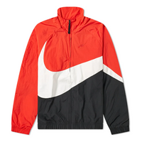 Nike Large Swoosh Zipper Jacket Black White Red AR3132-657