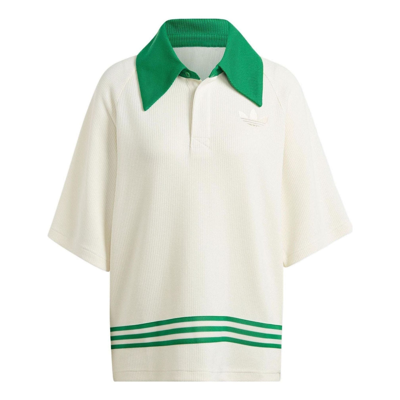 (WMNS) adidas Adicolor 70s Neck T-shirt Asia Sizing 'White Green' IB2032