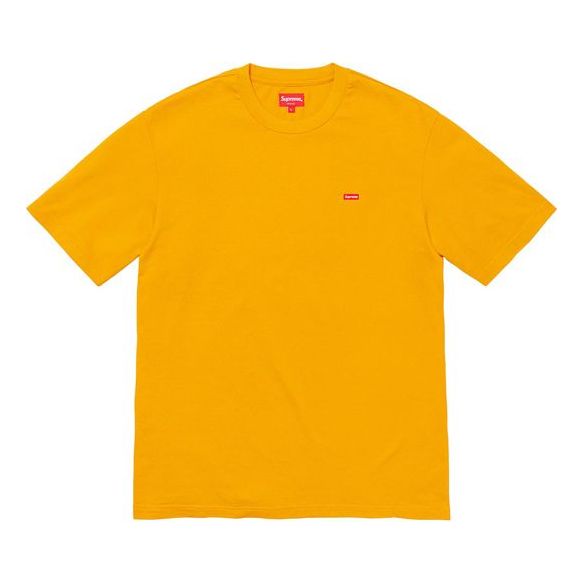 Supreme FW19 Week 1 Small Box Tee Short Sleeve Unisex Yellow SUP-FW19-423