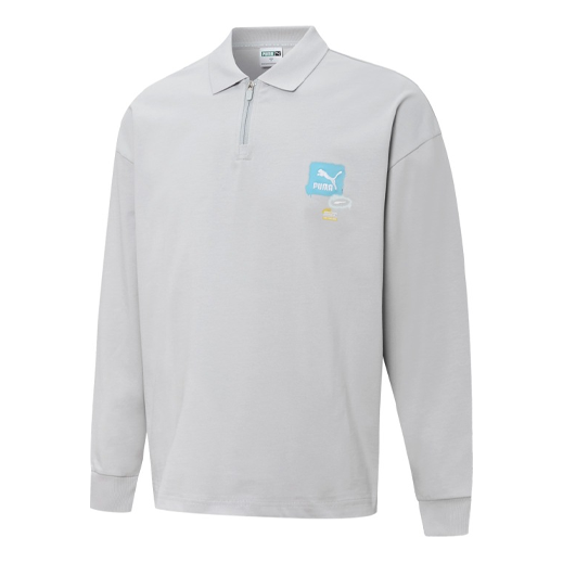 PUMA Trend Graphic Logo Sweatshirt 'Grey' 536075-19
