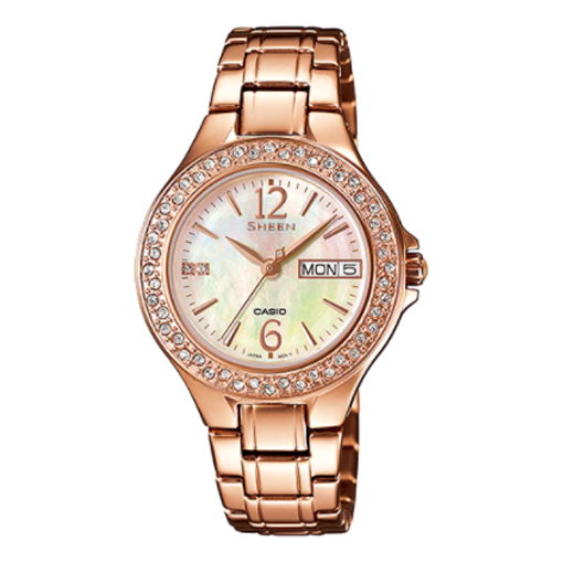 CASIO SHEEN Series Minimalistic Casual Watch Rose Gold Analog SHE-4800PG-9A
