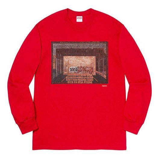 Supreme FW19 Week 12 x Martin Wong Attorney Street LS Red Tee SUP-FW19-10676