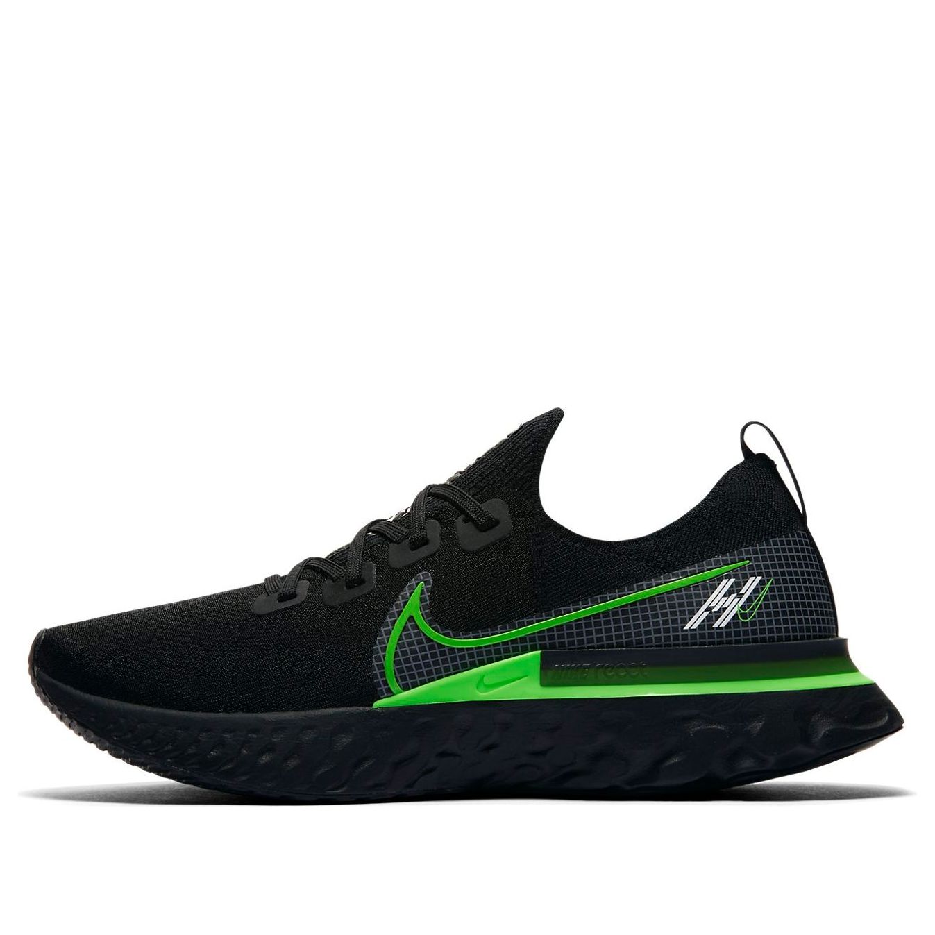 Nike React Infinity Run Flyknit 'Black Green' CZ0468-001