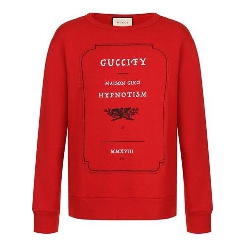 Gucci Hypnotism Graphic Sweatshirt 'Red' 475532-X3N46-6527