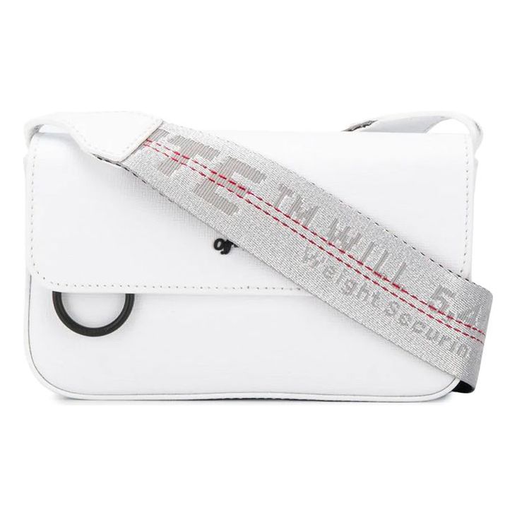 Off-White Industrial Logo Shoulder Bag White OMNA032E194230020100
