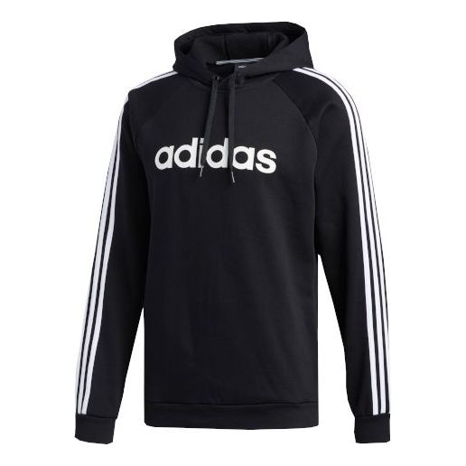 Men's adidas 3s Lin Fl P/o logo Printing Casual Sports Black FL4838