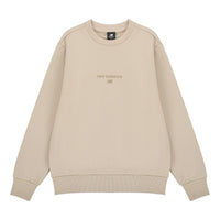 New Balance Solid Color Round Neck Sports Pullover Khaki AMT21555-PEB