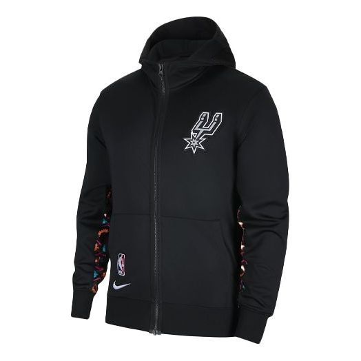 Nike NBA San Antonio Spurs Sports Quick Dry Printing Knit Black CN7933-010