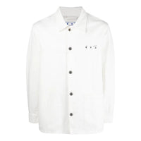 Men's Off-White FW22 Arrow Pattern Printing Long Sleeves Version White Shirt OMYD039C99DEN0010110