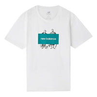 New Balance Creative Logo Round Neck Short Sleeve White AMT83535-WT