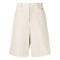 Men's Off-White SS22 Arrow Printing Bermuda Shorts Beige OMCB071S22FAB0011710