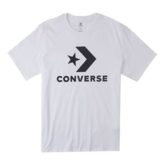 Converse Go-To Star Chevron Standard Fit T-Shirt Asia Sizing 'White' 10025458-A03