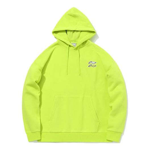 Li-Ning Sports Fashion Series Loose Pullover Couple Style Yellow Green AWDQB38-8
