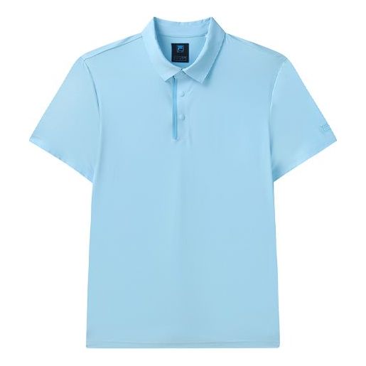 FILA Casual Breathable Short Sleeve Polo Shirt Blue F11M122138F-LB