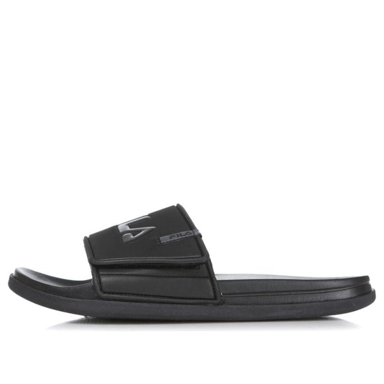 FILA Velcro Sports Slippers Black Korean Version 1SM00556_001