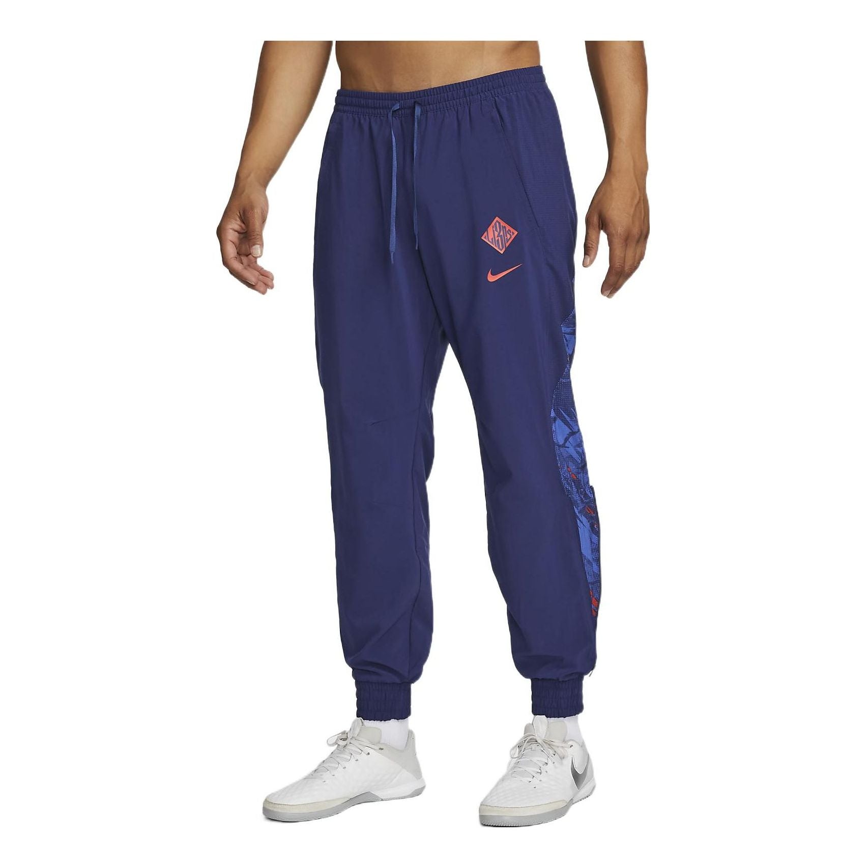 Nike Pattern Printing Bundle Feet Sports Pants Men's Blue DN1145-492