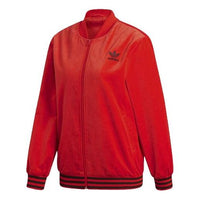 (WMNS) adidas originals Casual Sports Zipper Jacket Red FH8560