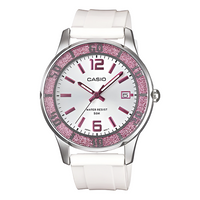 CASIO Quartz Movement 50m Waterproof White Strap Watch LTP-1359-4AV