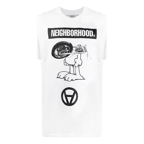 Men's NEIGHBORHOOD Artist Proof Printing White 201PCKSNST01S