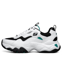 Skechers D'lites 3.0 Running Shoes White/Black/Green 888004-WGRN
