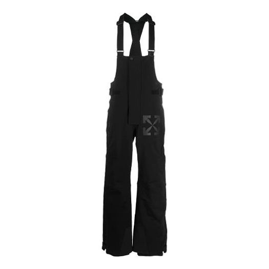 Off-White Micro Mark Straight Cargo Pants Loose Fit Black OMKF013F20FAB0011010