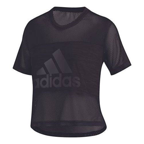 (WMNS) adidas Badge of Sport Tee 'Black' DX7534