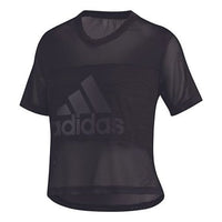 (WMNS) adidas Badge of Sport Tee 'Black' DX7534