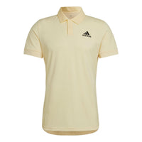 adidas Printing Brand Logo Short Sleeve Polo Shirt Yellow HG3129