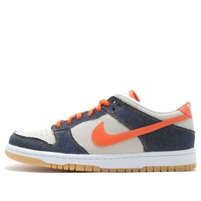 (GS) Nike Dunk Low 'Navy White Orange' 309601-281