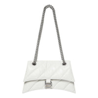 (WMNS) Balenciaga Crush Small Chain Bag Quilted 'Optic White' 716351210J09001