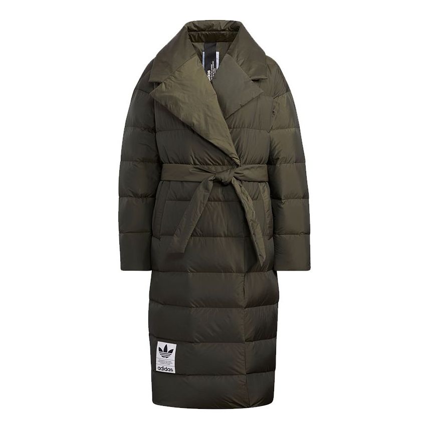 (WMNS) adidas Originals Long Down Jacket 'Olive Green' H64732