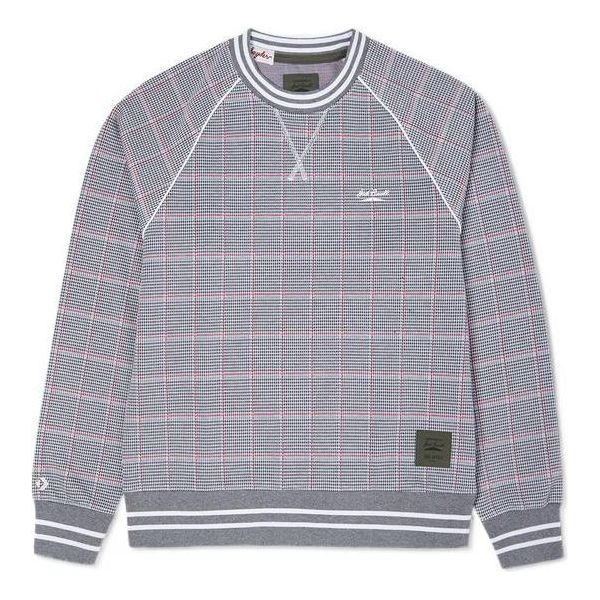 Converse x Todd Snyder Crossover Series Plaid Po Crew Sports Pullover Round Neck Couple Style Gray 10023347-432