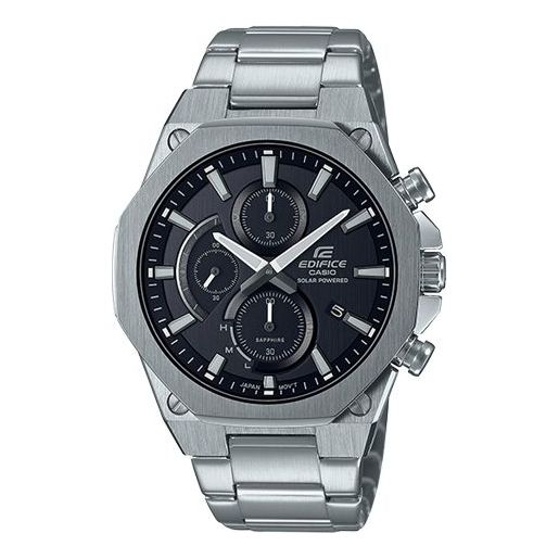 CASIO EDIFICE Solar Powered Quartz Waterproof Sapphire Crystal Mens Silver Analog EFS-S570D-1A