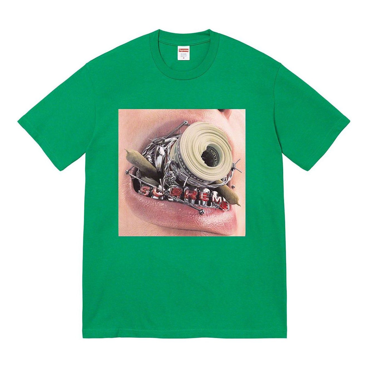 Supreme FW22 Week 1 Braces Tee T SUP-FW22-002-GRN