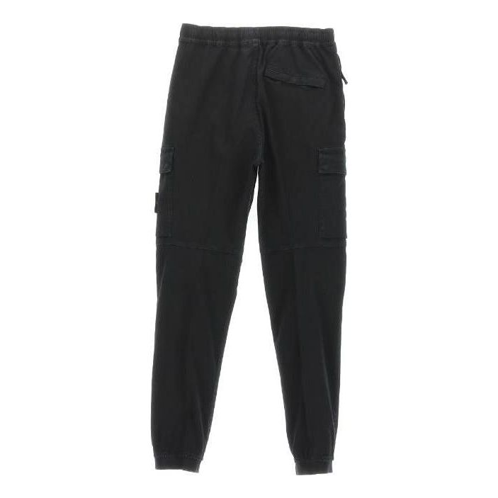STONE ISLAND Stretch Cotton Cargo Pants 'Black' 7915313L1-A0129