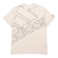adidas U Favs Q1 T Casual Sports Round Neck Short Sleeve Creamy White GK9423