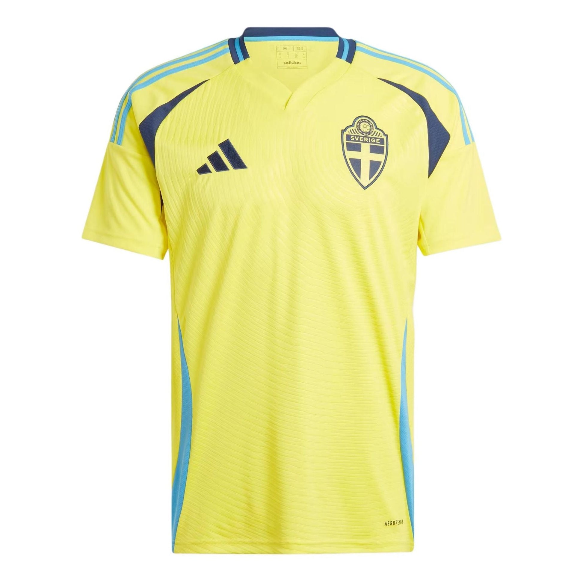 adidas Sweden 24 Home Soccer Jersey Asia Sizing 'Yellow' IN1103