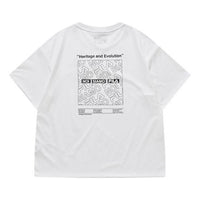 (WMNS) Fila logo Alphabet Printing Loose Short Sleeve White T11W021103F-WT
