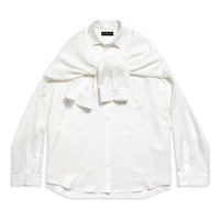 (WMNS) Balenciaga Knotted Sleeves Shirt Oversized 'White' 768553TPO359000